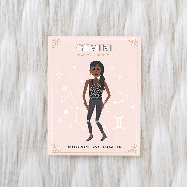Gemini Zodiac Babe - Girl w/ Knife