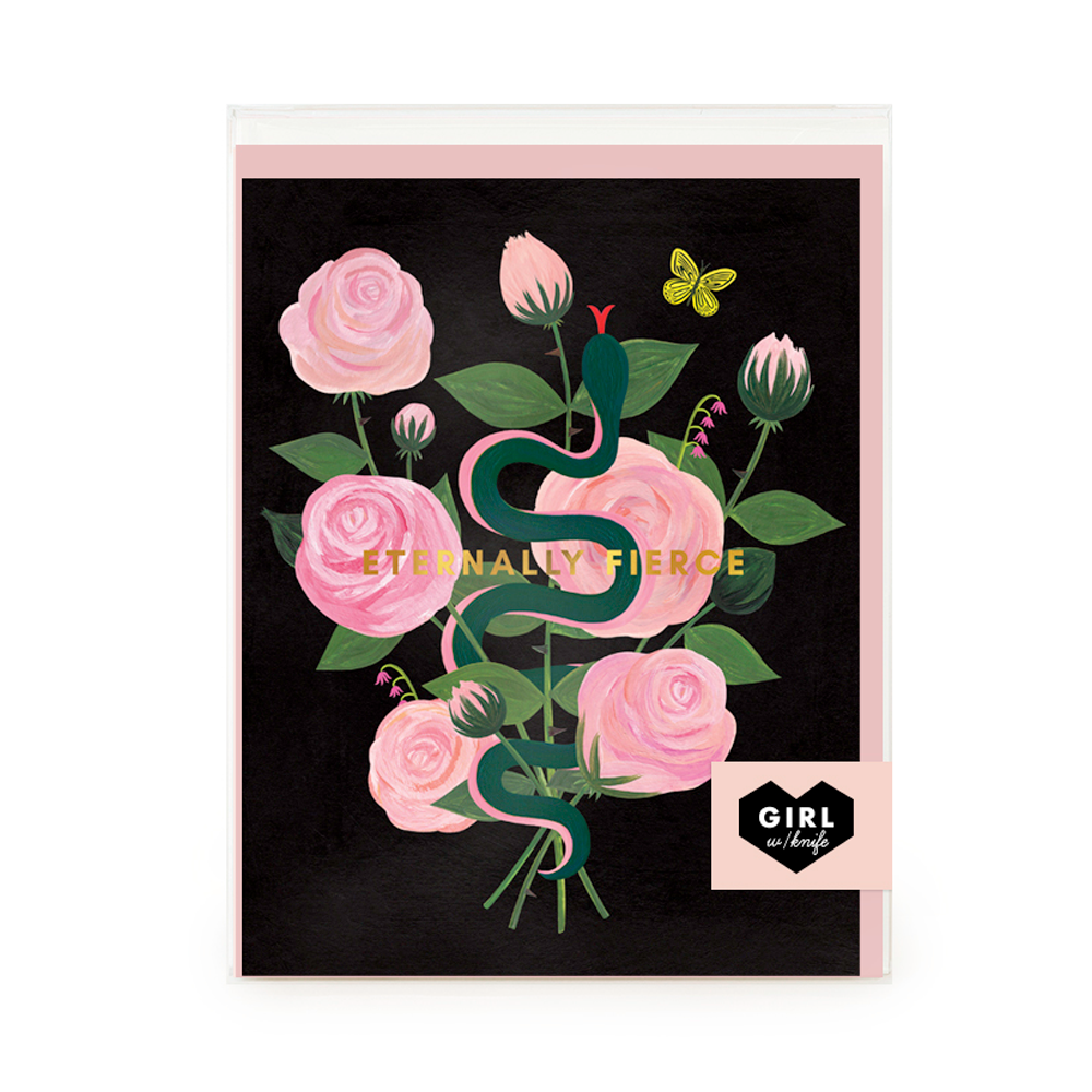 Eternally Fierce (midnight) Greeting Card Set