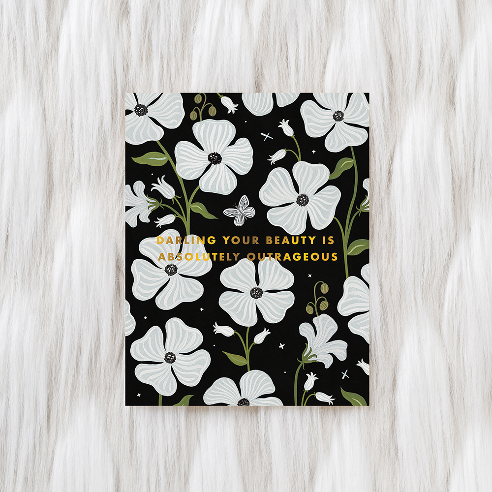 Outrageous Beauty - Gold Foil