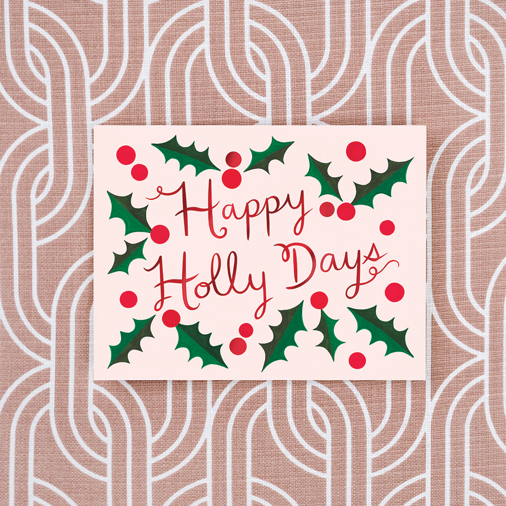 Happy Holly Days - Red Foil