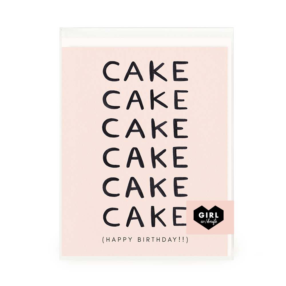 Cake Birthday Greeting Card Set
