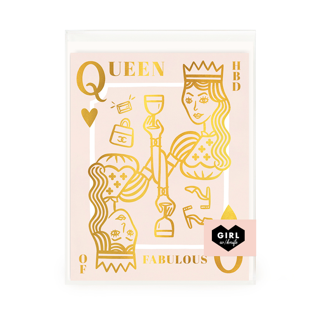 HBD Queen of Fab Greeting Card Set