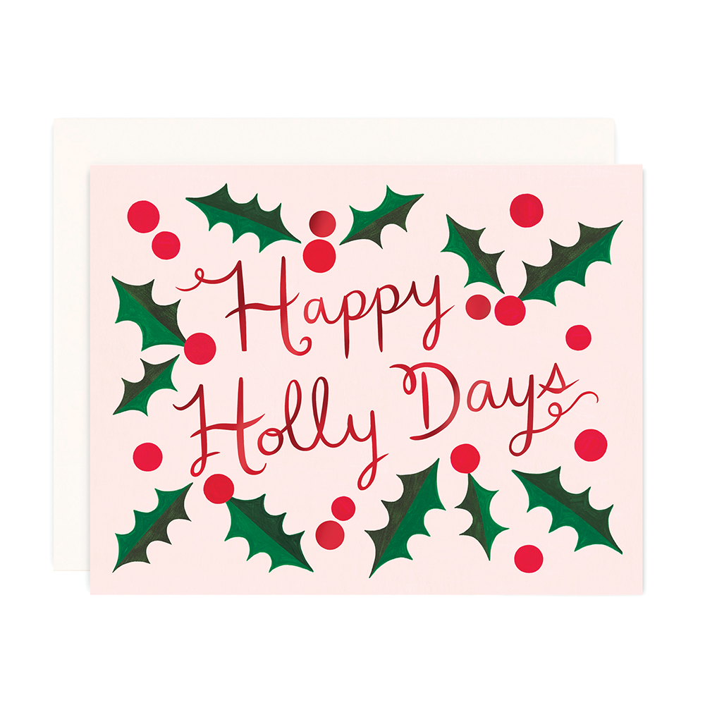 Happy Holly Days - Red Foil
