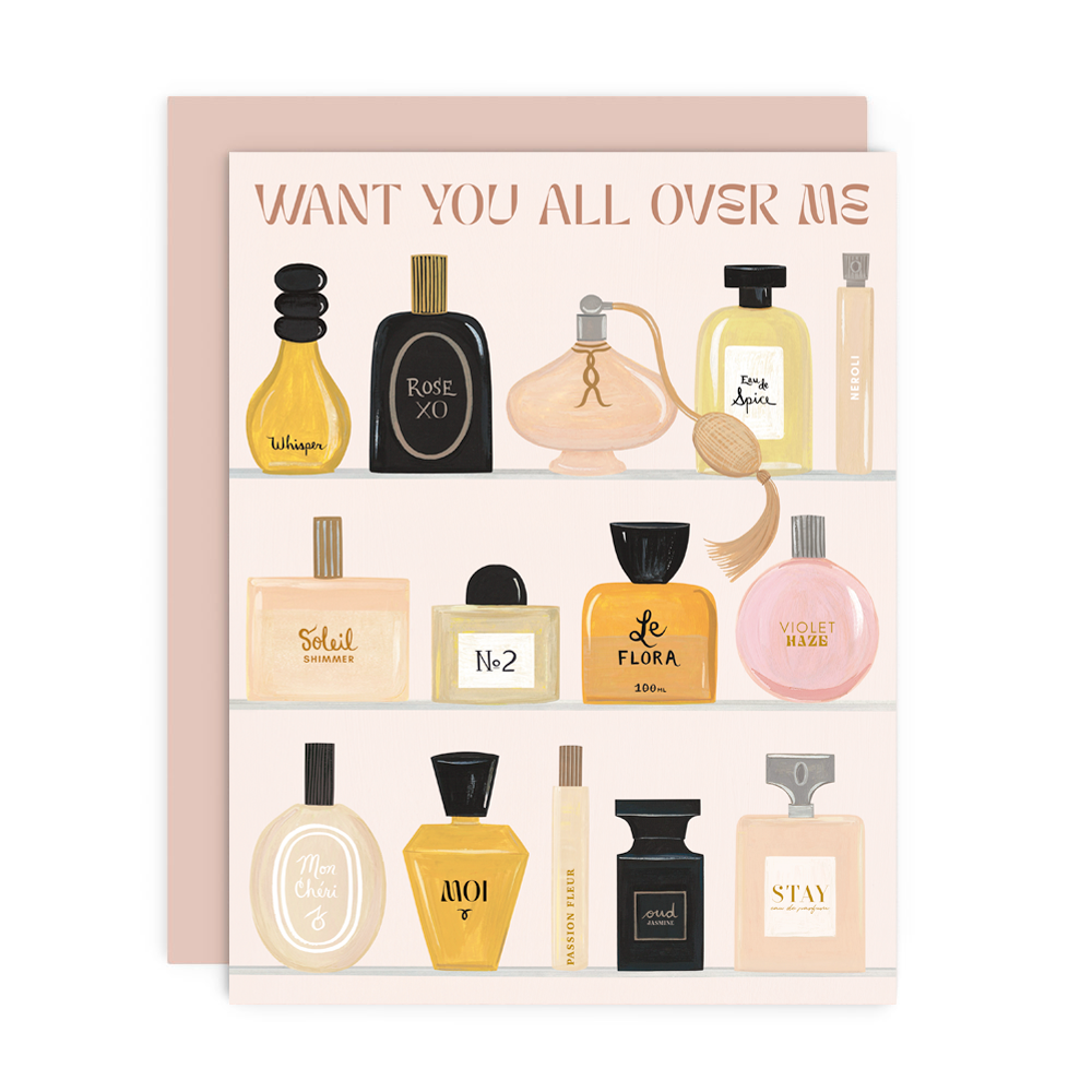Want You All Over Me Greeting Card Set