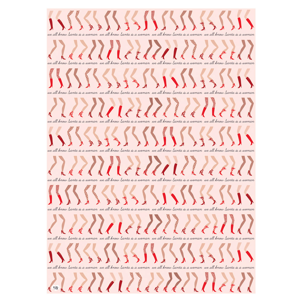 Santa is a Woman Gift Wrap