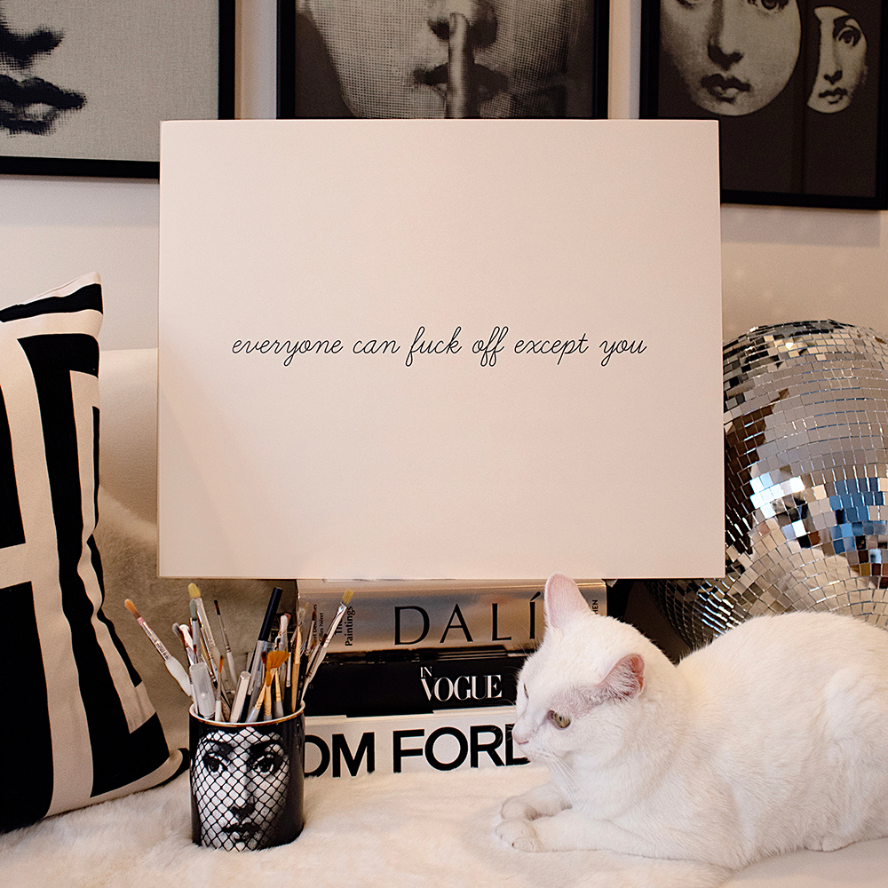 Except You Art Print