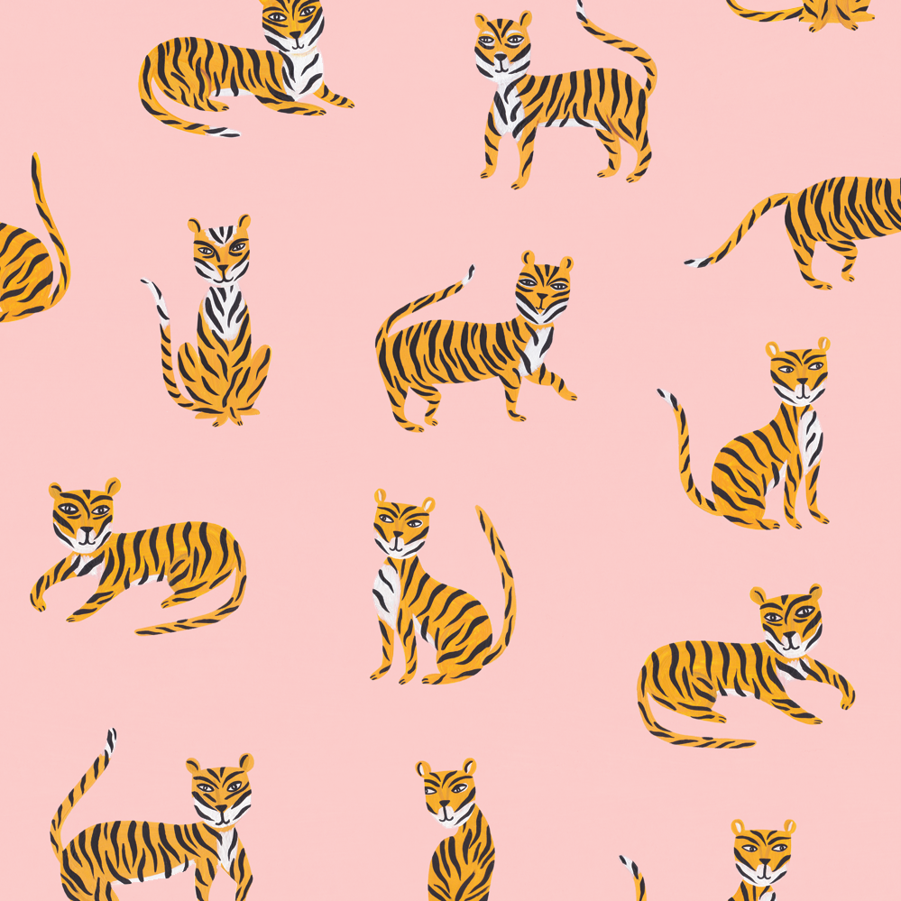 Off Duty Tigers Gift Wrap