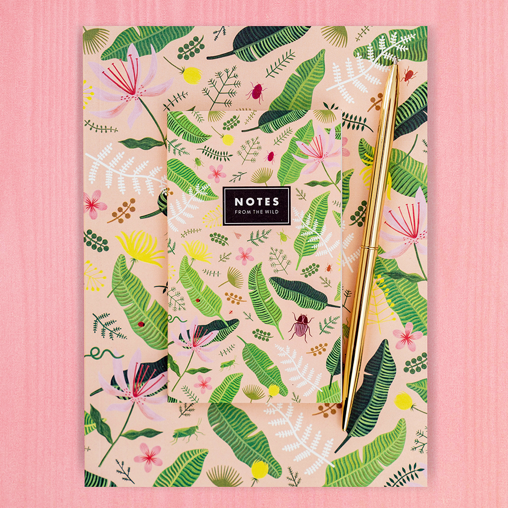 Notes From The Wild Mini Notepad - Blush